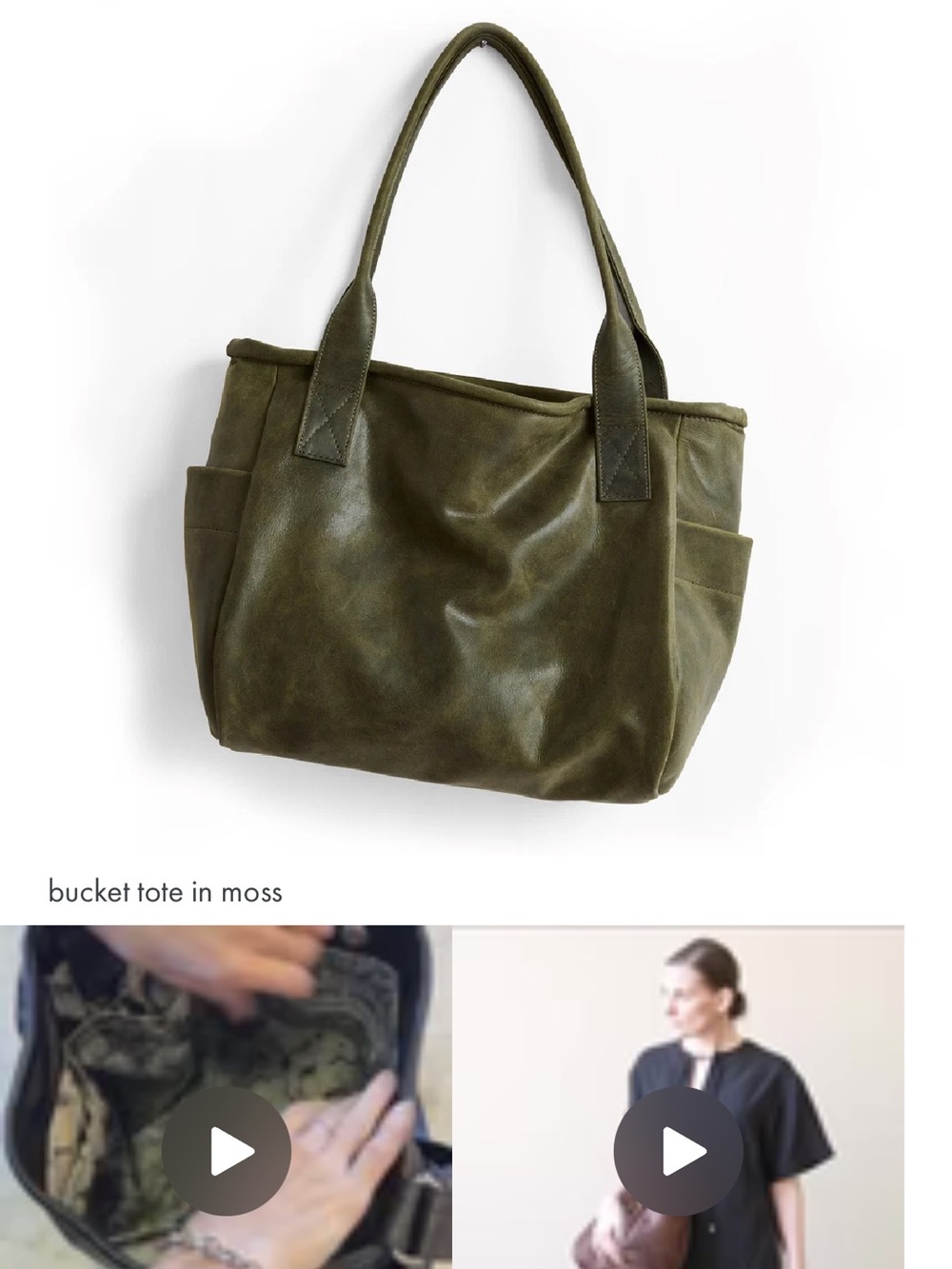 Rough & Tumble Moss Bucket Tote